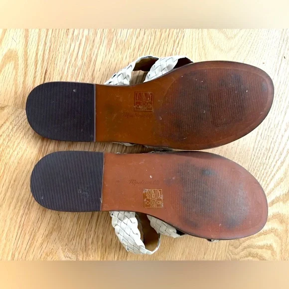 Madewell Trace X-Band Slide Sandal in Ecru 8 - Picture 8 of 9